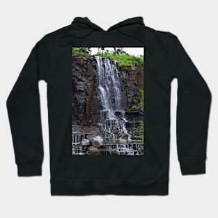 Waterfall on Campus of Far East Federal University, Vladivostok, Russia Hoodie